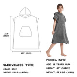 Toalla Cambiante Para Ninos Con Capucha Y Bolsillo