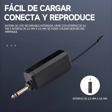Microfono Gc W1 Dinamico Mano 1 Inalambrico Uhf Con Receptor