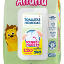 Toallitas Humedas Arrurrú Aloe & Manzanilla 120 Und