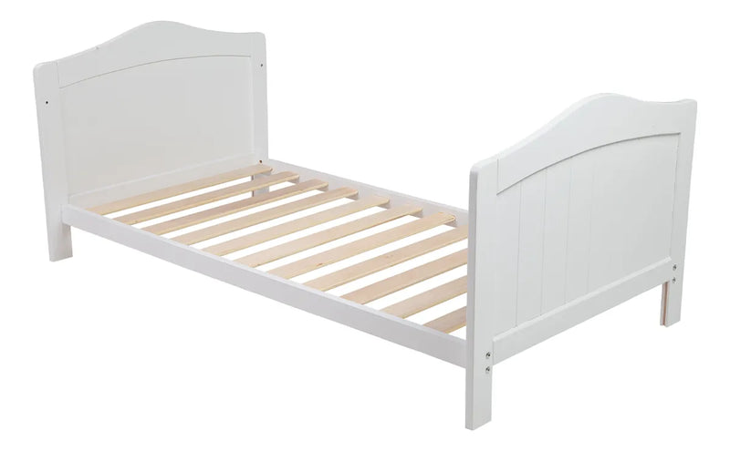 Cuna Cama De Madera Carestino Toledo 140x70 Blanco