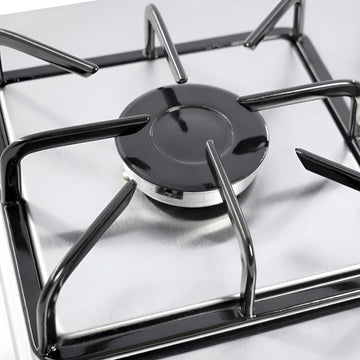 Estufa De Empotrar Acero Inoxidable 2pt Gas Natural 5432 Color Gris