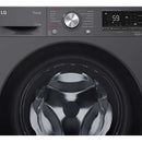 Lavadora LG Carga Frontal Wd12mvc5s6 12kg Aidd Negro Claro