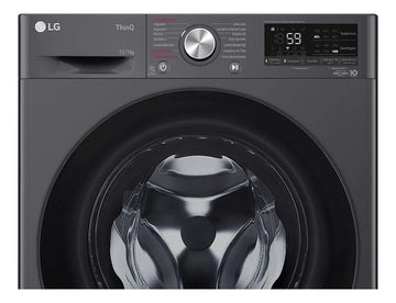 Lavadora LG Carga Frontal Wd12mvc5s6 12kg Aidd Negro Claro