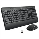 Kit de teclado y mouse inalámbrico Logitech MK540 Español de color negro
