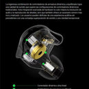 Audifonos Kz Zsx Pro Monitores + Cable Mejorado + Estuche Negro Sin Micrófono