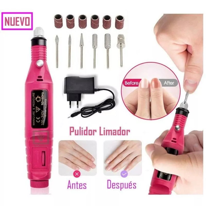 Pulidora De Uñas Electrica Portatil Manicure Profesional