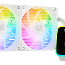 Cooler Xyz Aquapulse Aio 240mm Blanco Led 4 Pines