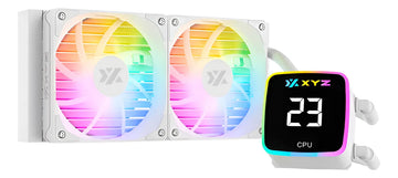 Cooler Xyz Aquapulse Aio 240mm Blanco Led 4 Pines