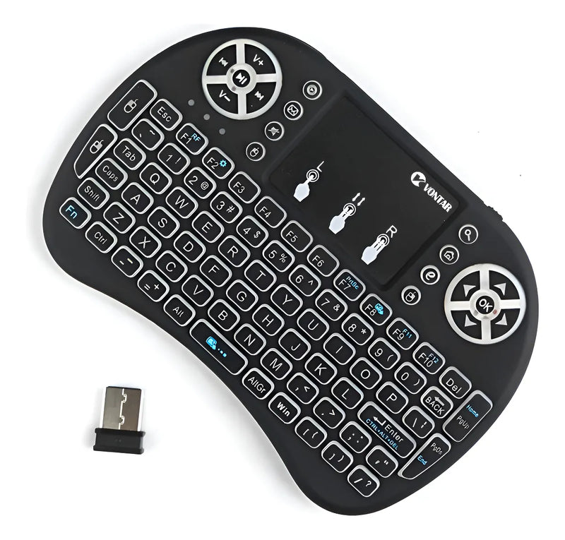 Mini teclado de control Wifi con panel táctil LED