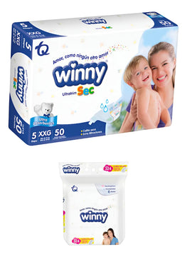 Winny 5 X 50 + 324 Pañitos