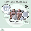 Almohada De Lactancia Para Gemelos 3 En 1 Gris Gemelar