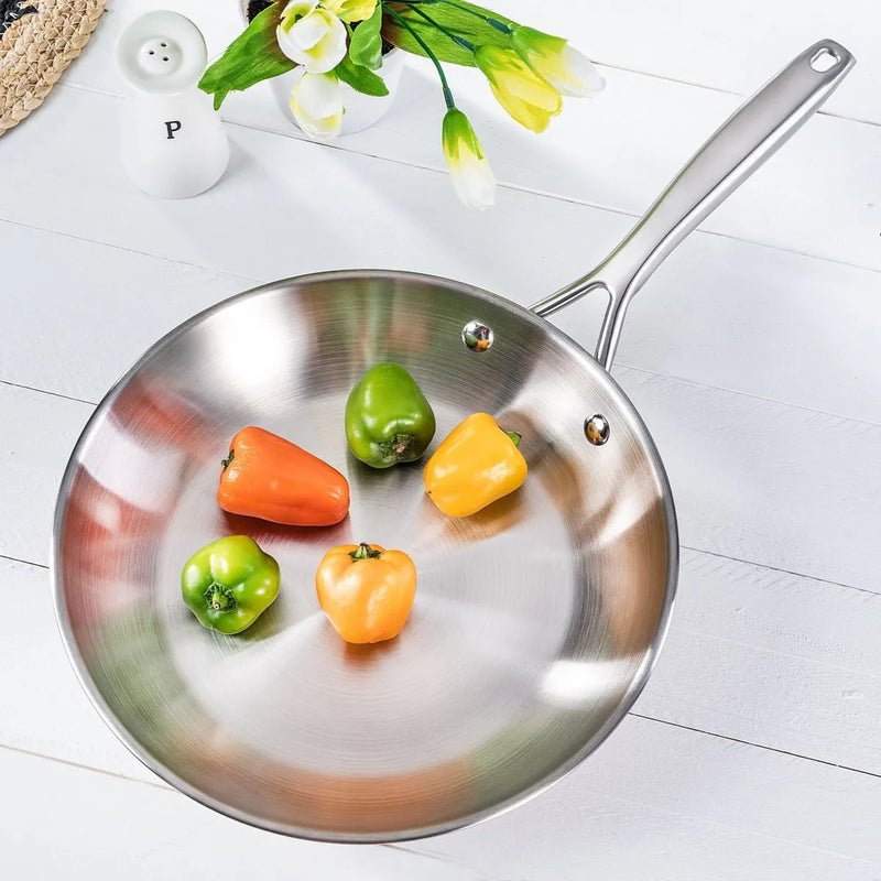 Sarten 25cm Acero Inoxidable Sin Tapa Just Home Collection