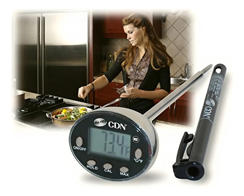 Termómetro de cocina CDN 104982 negro digital ProAccurate Lectura Rapida