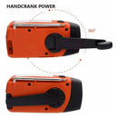Radio Recargable Solar Crank Con Linterna Y Power Bank Rojo