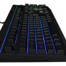 Teclado gamer HyperX Alloy QWERTY Membrana español latinoamérica color negro con luz RGB