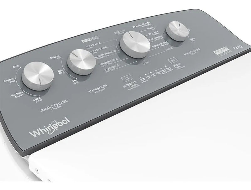 Lavadora Superior 19kg Xpert System Tapa Metálica Bl 8mwtw19 Blanco