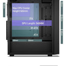 Caja Pc Darkrock Ec2 Atx, Vidrio Templado, 40 Gpus, Usb-c