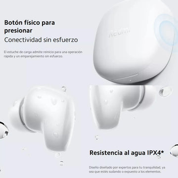 Xiaomi Redmi Buds 6 Play Audifonos Táctil Manos Libres Blanc Blanco
