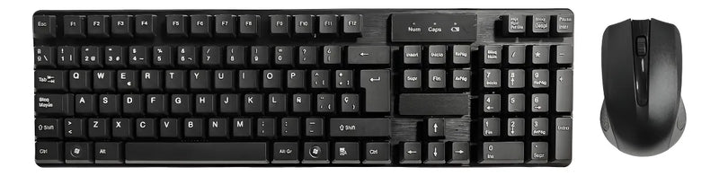 Combo Inalámbrico Teclado + Mouse Tj-808 Color Negro