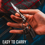 Cuchillo De Bolsillo Edc Mini Plegable De Titanio Gris