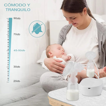 Extractor De Leche Eléctrico Doble My-371 Blanco