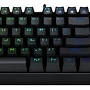 Teclado gamer Redragon Mitra QWERTY Outemu Blue español latinoamérica color negro con luz RGB