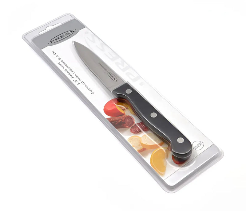 Cuchillo De Cocina Para Legumbres 8.5 Cm Acero Inox Press Color Negro