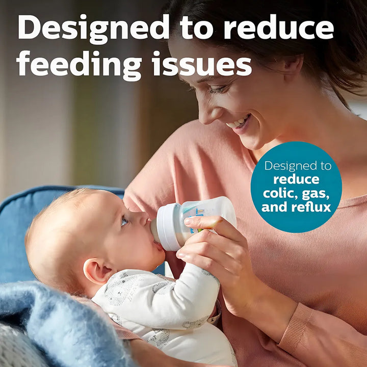 Set De Biberónes Anti-cólico Philips Avent C/peluche Rosa