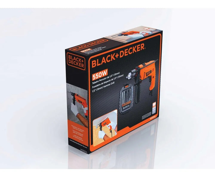 Taladro Percutor 1/2 Vvr 550w Black+decker Hd555-b3 Naranja