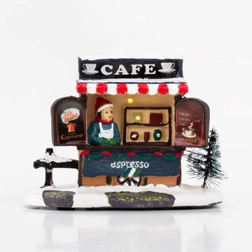 Tienda De Café 9 X 12 Cm Con Luz Led