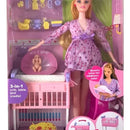 Lucy Barbi Muñeca Embarazada Con Accesorios Para Niñas
