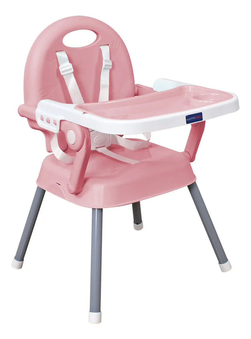 Silla Comedor Bebe 3en1 Happy Baby Azul Cp7000 Color Rosa