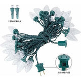 C9 Guirnalda De Luces Led Navideñas, 50 Led, 33 Pies, Luces