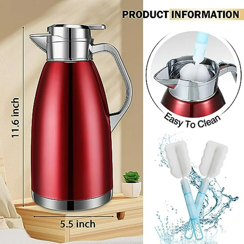 Cafetera Térmica 78oz Compatible Con Café, Té, Leche.