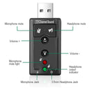 Tarjeta De Sonido Usb 7.1 Control De Volumen Adaptador