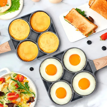 Sartén Antiadherente Multiusos 3 En 1 Para Huevos Carne Color Gris oscuro