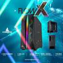 Chasis Gabinete Gamer Iceberg Flow X Argb X4 Ventiladores Color Negro