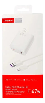 Cargador Celular Tipo C 67w Cable Carga Rápida Usb Teléfono