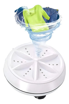 Mini Lavadora Giratoria Mini Turbina Ultrasónica Portátil Blanco