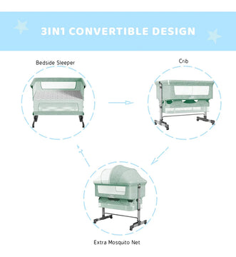 Napfox Moises Para Bebe, Cama Plegable Para Bebe, Cama Porta