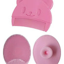 Set De 3 Cepillos Para Baño De Bebé - Silicona Rosa