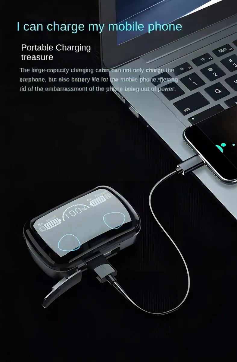 Auriculares inalámbricos Bluetooth Dual Ear Game M30 de Tws, color negro