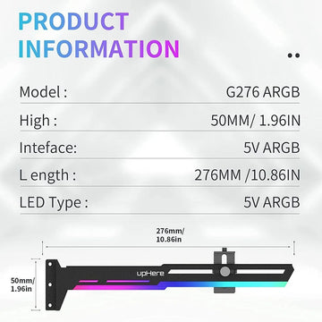 Soporte Peso Tarjeta Video Argb Gamer Led Rtx Amd Pc Gamer