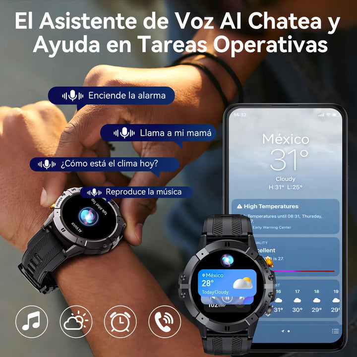 Reloj inteligente Smartband Cubot Cseries C29 display de 1.52" Negro