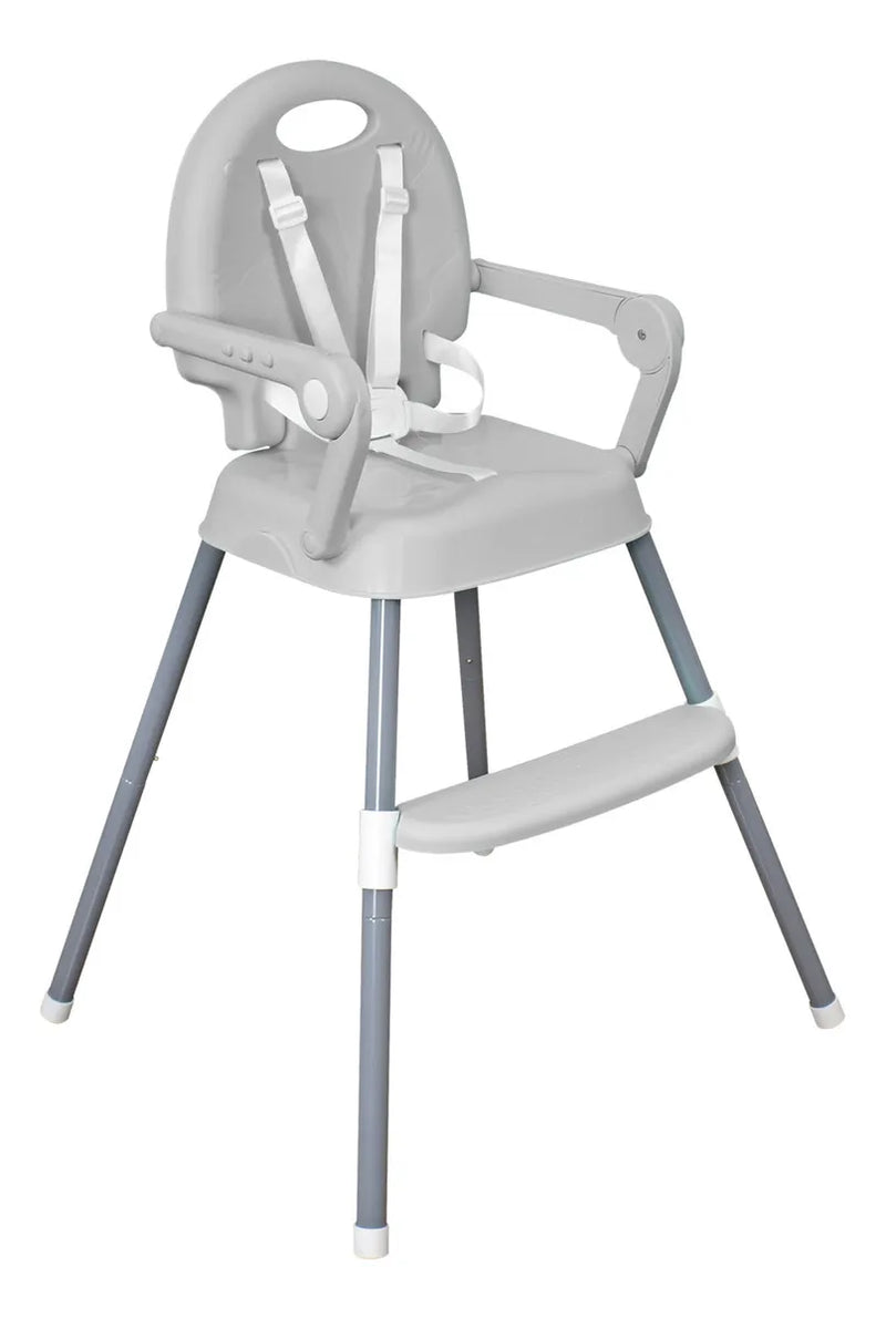 Silla Comedor Bebe 3en1 Happy Baby Azul Cp7000 Color Gris
