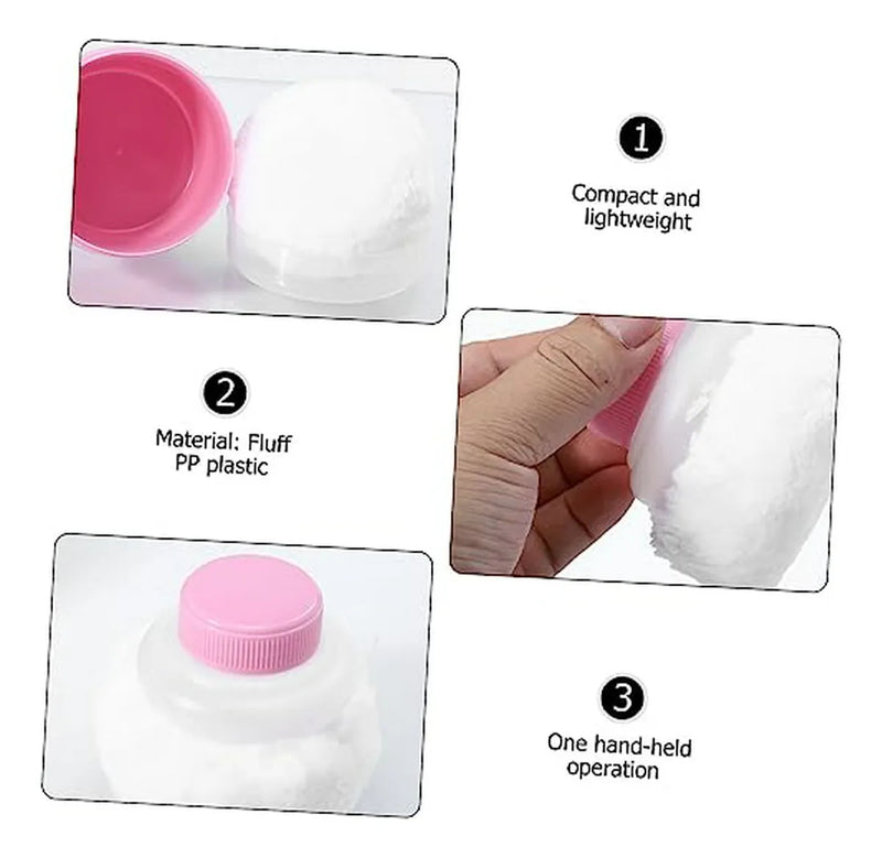 Esponja De Talco Para Bebé - Puff Suave Y Portátil Para Vera
