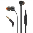 Audífonos JBL Tune 110 Pure Bass 3.5mm color negro con sonido potente