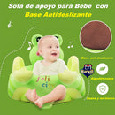 Sofá Almohada Asiento Cojin Silla Rana Aprender Sentar Portátil Felpa Suave Fácil Limpiar Seguro Cómodo Apoyo Perfecto Lindo Soporte Estable Mantener Postura Diseño Práctico Diversión Interactiva Bebé