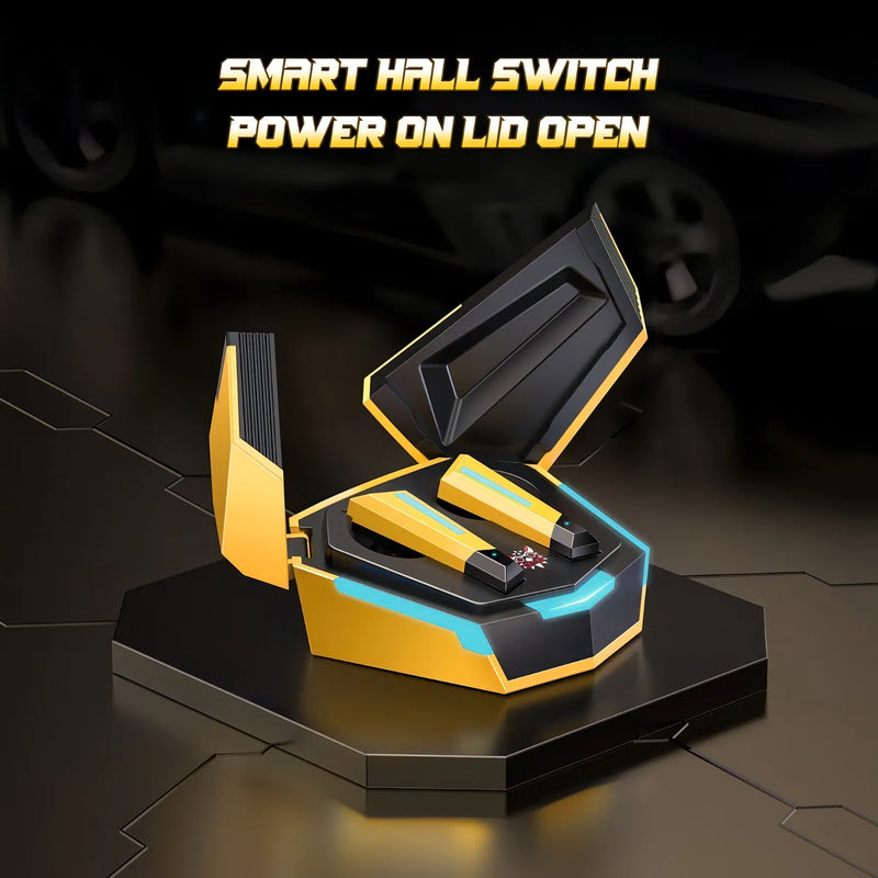 Audífonos Tws In-ear Gamer Inalámbricos Onikuma T32 Amarillo
