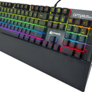 Combo Teclado Y Mouse Iceberg Optimus Mk12 Mecánico Rgb Pad Mouse Negro Teclado Negro